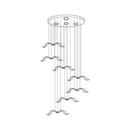 Elegant Large Seagull Chandelier - Adjustable Height, Energy-Efficient