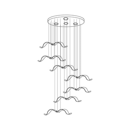 Elegant Large Seagull Chandelier - Adjustable Height, Energy-Efficient