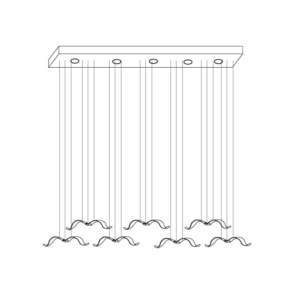 Elegant Large Seagull Chandelier - Adjustable Height, Energy-Efficient