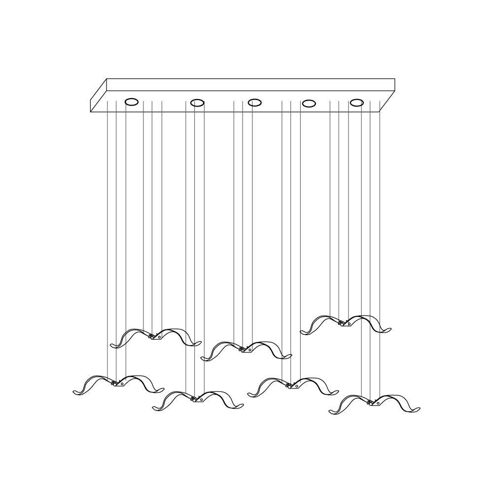 Elegant Large Seagull Chandelier - Adjustable Height, Energy-Efficient