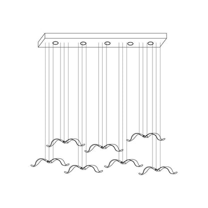 Elegant Large Seagull Chandelier - Adjustable Height, Energy-Efficient