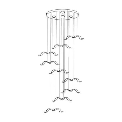 Elegant Large Seagull Chandelier - Adjustable Height, Energy-Efficient