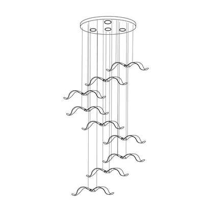 Elegant Large Seagull Chandelier - Adjustable Height, Energy-Efficient