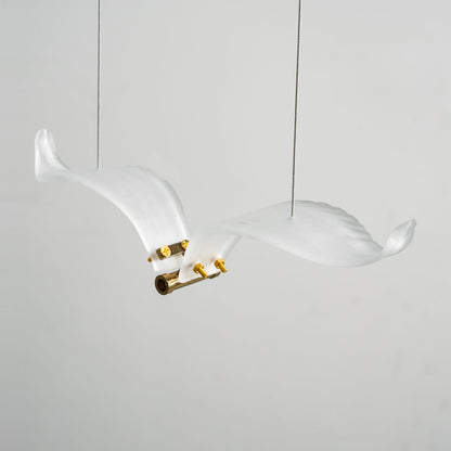 Elegant Large Seagull Chandelier - Adjustable Height, Energy-Efficient