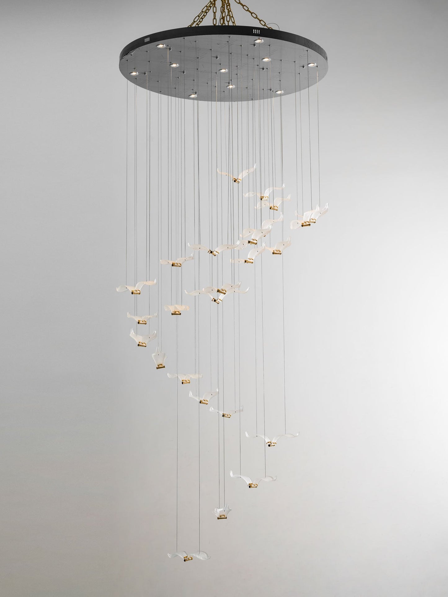 Elegant Large Seagull Chandelier - Adjustable Height, Energy-Efficient