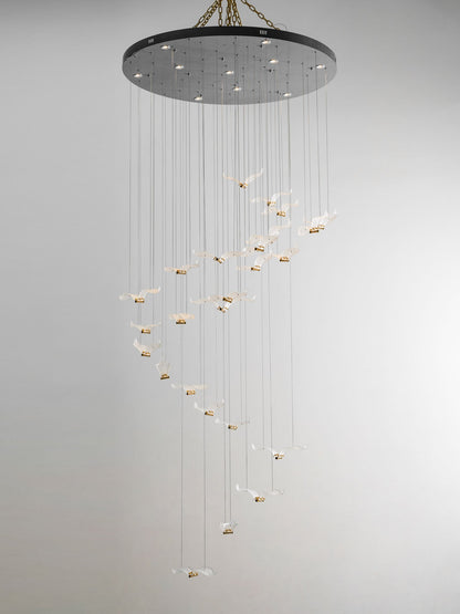 Elegant Large Seagull Chandelier - Adjustable Height, Energy-Efficient