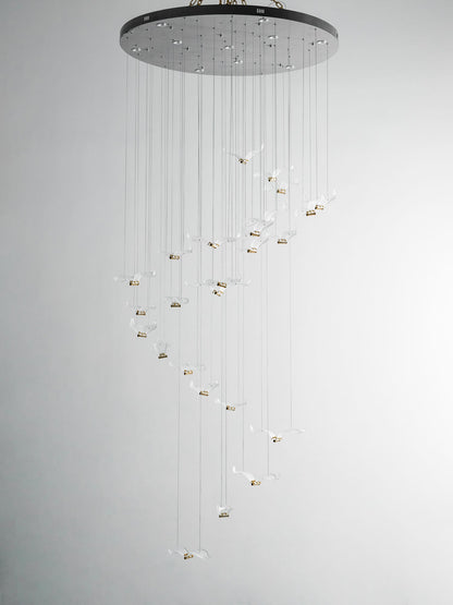 Elegant Large Seagull Chandelier - Adjustable Height, Energy-Efficient