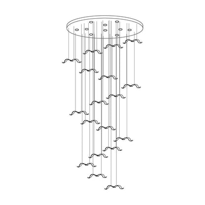 Elegant Large Seagull Chandelier - Adjustable Height, Energy-Efficient