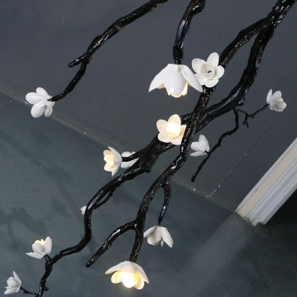 Elegant Large Long Branch Flower Chandelier with Adjustable Height & D