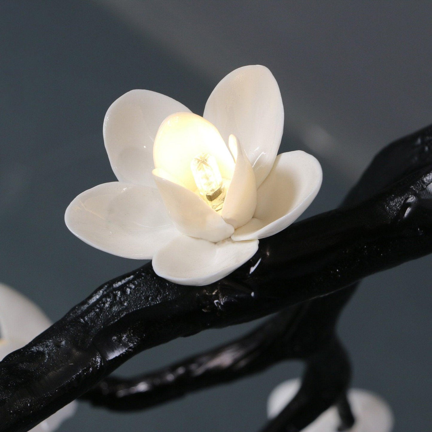 Elegant Large Long Branch Flower Chandelier with Adjustable Height & D