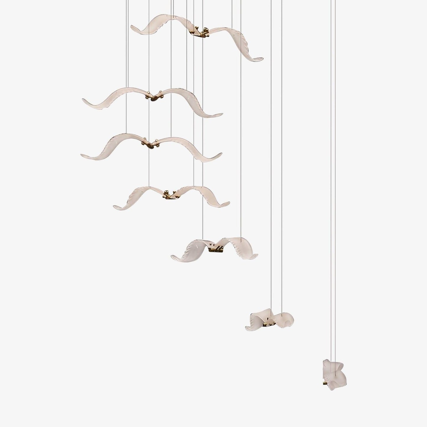 Elegant Large Seagull Chandelier - Adjustable Height, Energy-Efficient