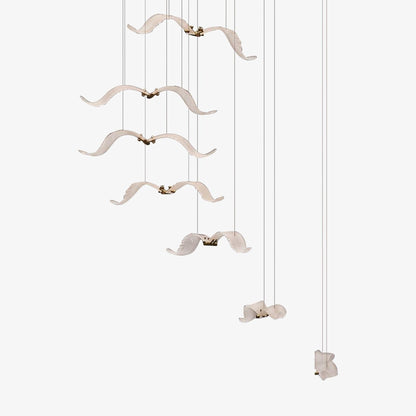 Elegant Large Seagull Chandelier - Adjustable Height, Energy-Efficient