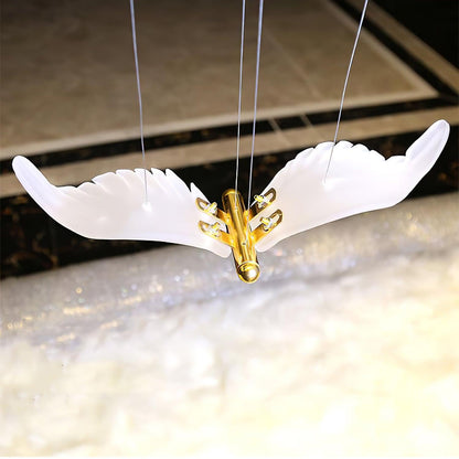 Elegant Large Seagull Chandelier - Adjustable Height, Energy-Efficient