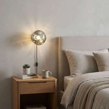Lava Plug-in Wall Lamp - Adjustable Brightness & Modern Design