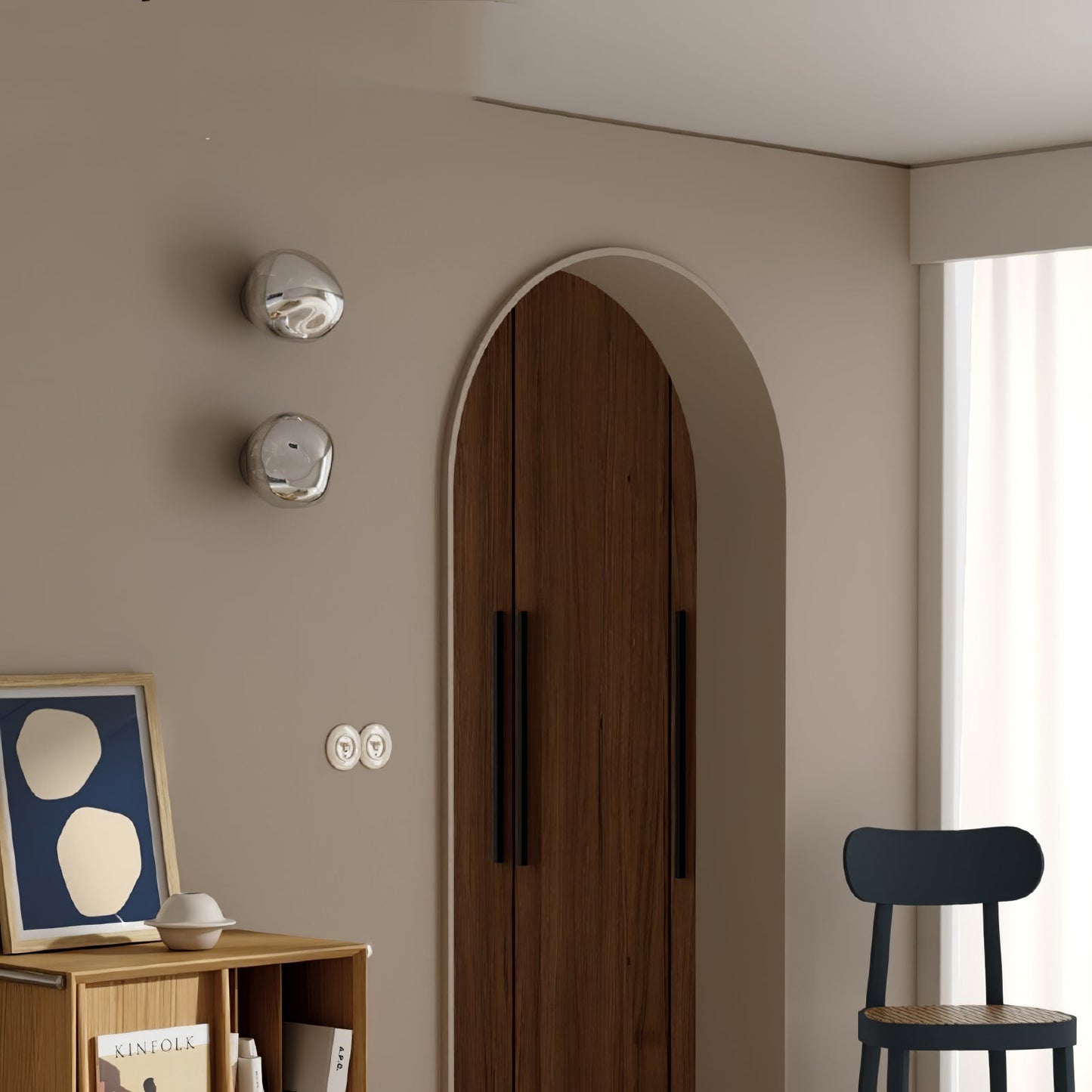 Lava Plug-in Wall Lamp - Adjustable Brightness & Modern Design