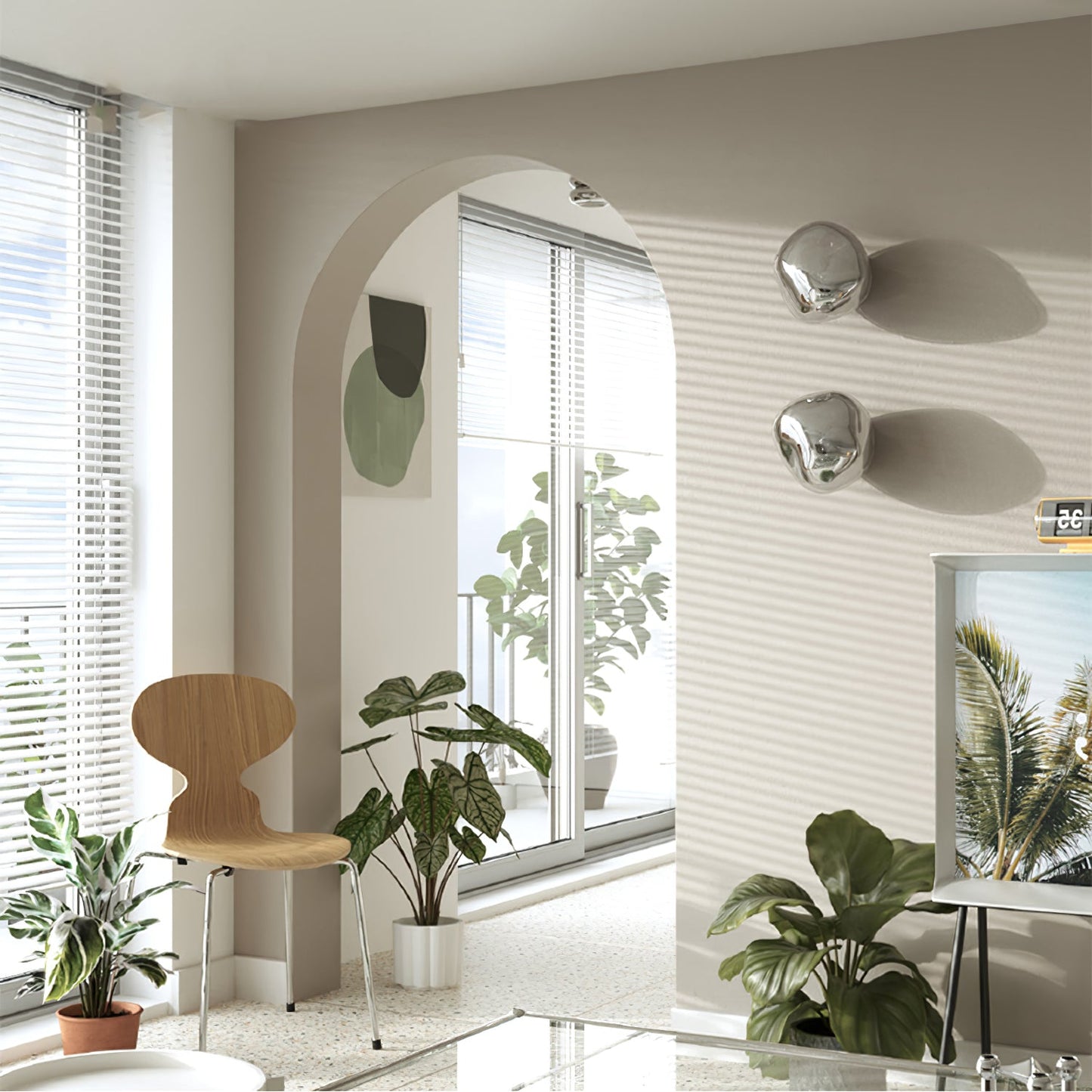 Lava Plug-in Wall Lamp - Adjustable Brightness & Modern Design