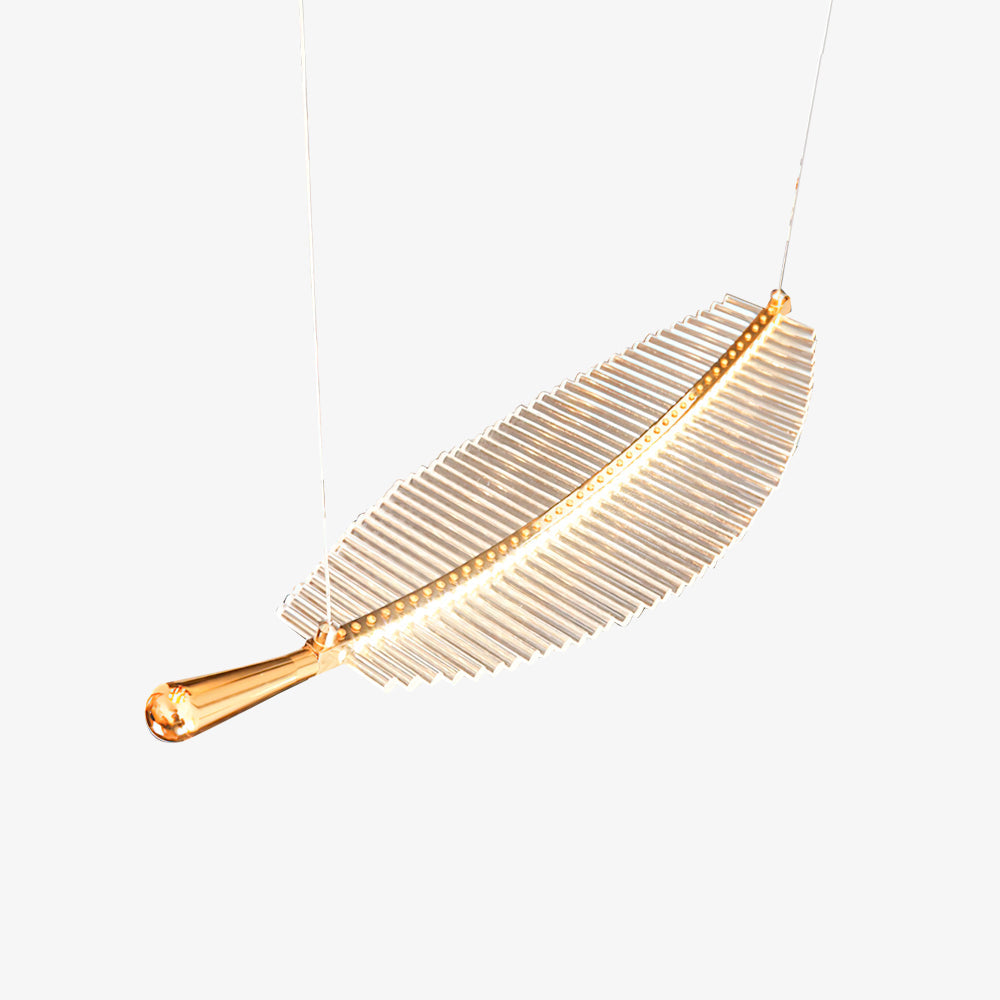 Modern Leaf LED Chandelier - Dimmable, Energy-Efficient Lighting