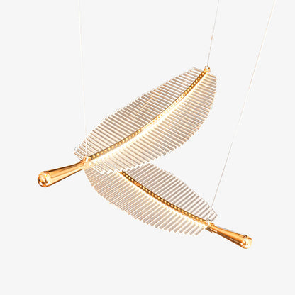 Modern Leaf LED Chandelier - Dimmable, Energy-Efficient Lighting