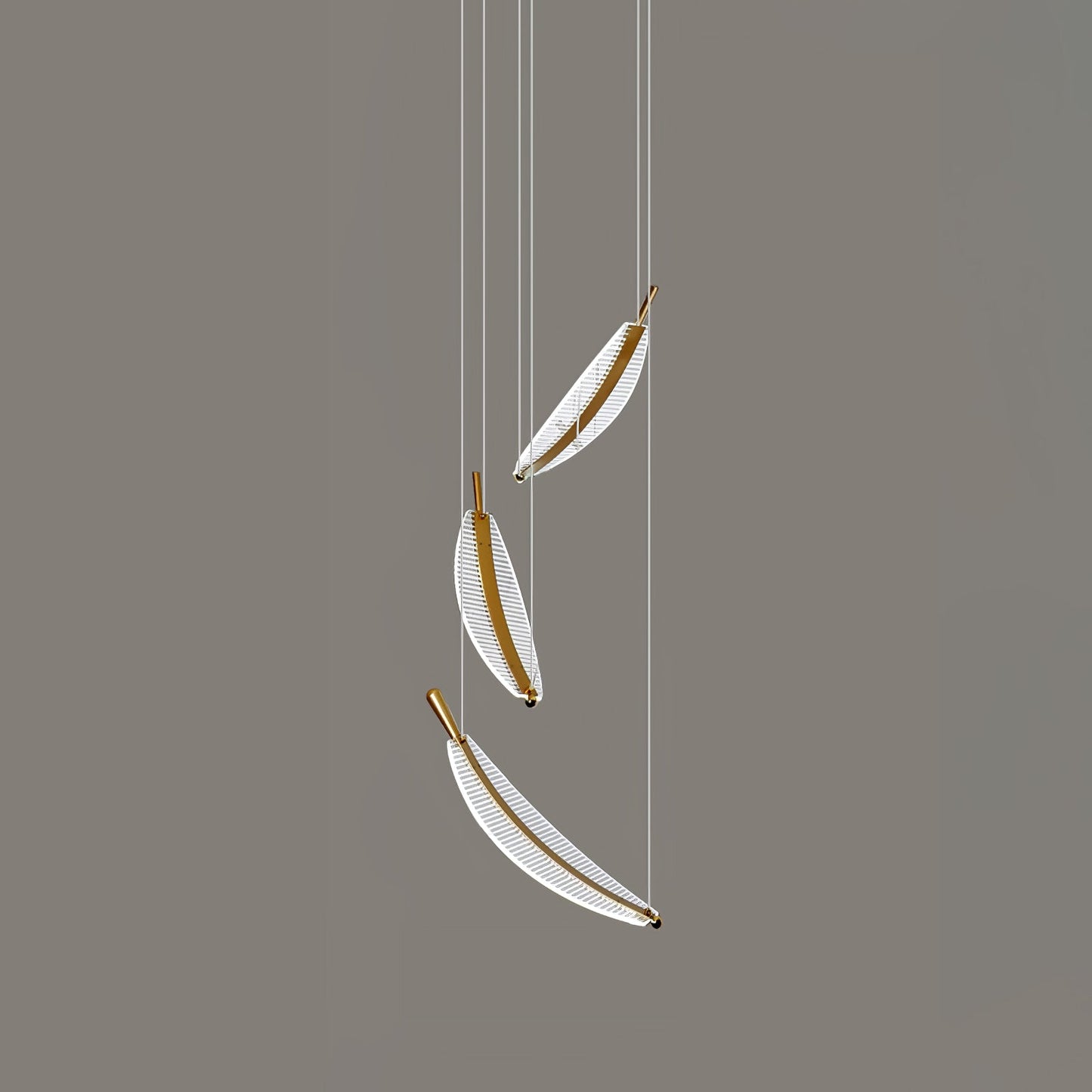 Modern Leaf LED Chandelier - Dimmable, Energy-Efficient Lighting