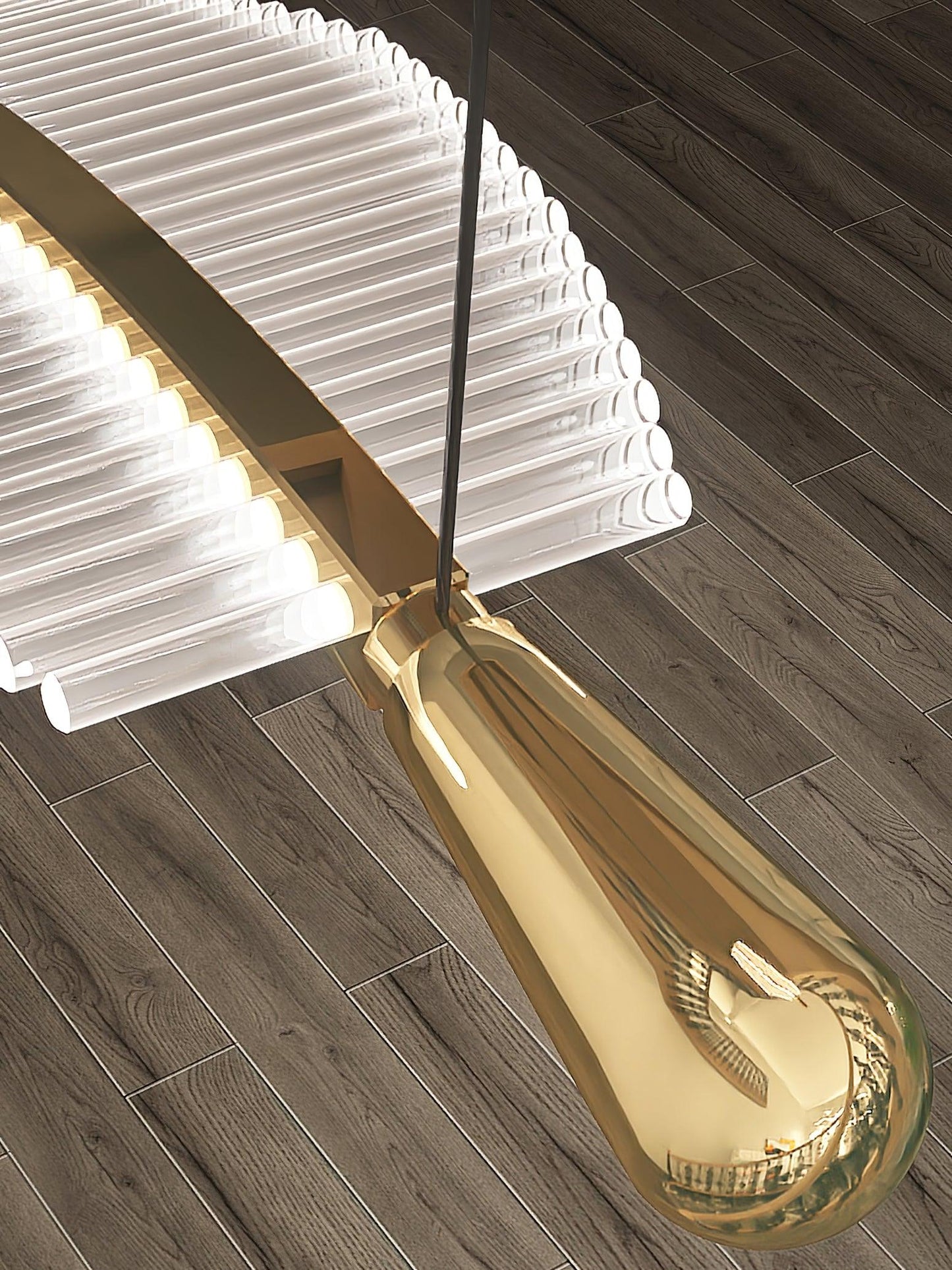 Modern Leaf LED Chandelier - Dimmable, Energy-Efficient Lighting