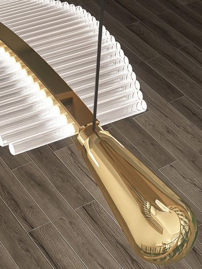 Modern Leaf LED Chandelier - Dimmable, Energy-Efficient Lighting
