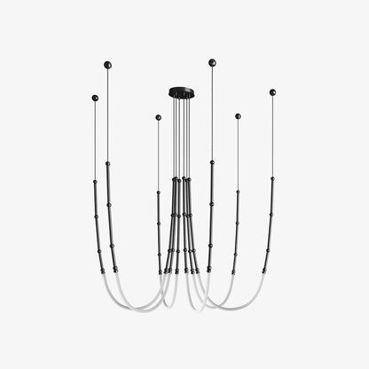 Leda Crystal Chandelier - Elegant Lighting with Dimmable Functionality
