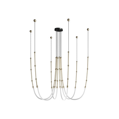 Leda Crystal Chandelier - Elegant Lighting with Dimmable Functionality