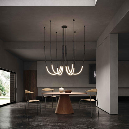 Leda Crystal Chandelier - Elegant Lighting with Dimmable Functionality