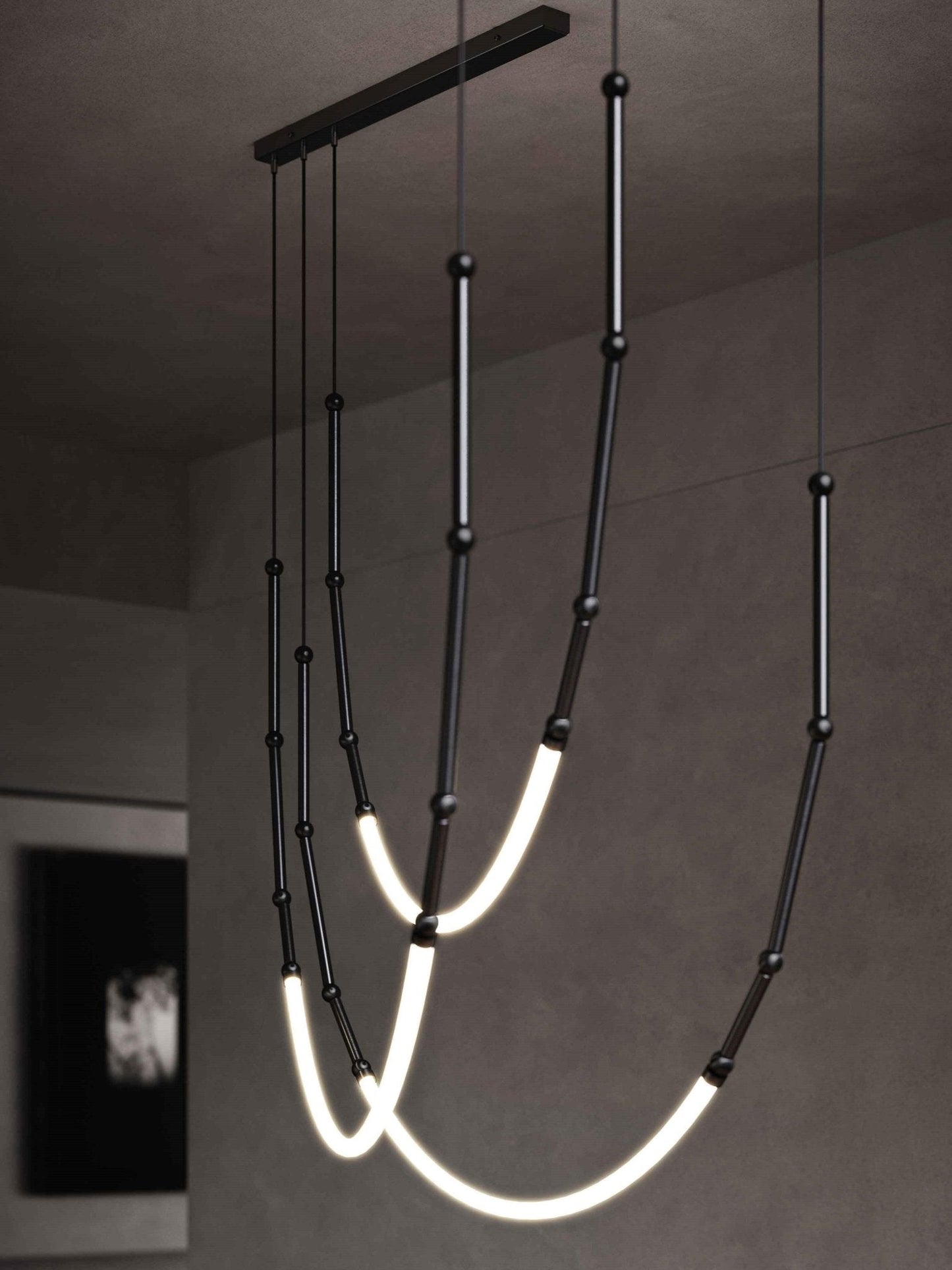 Leda Crystal Chandelier - Elegant Lighting with Dimmable Functionality