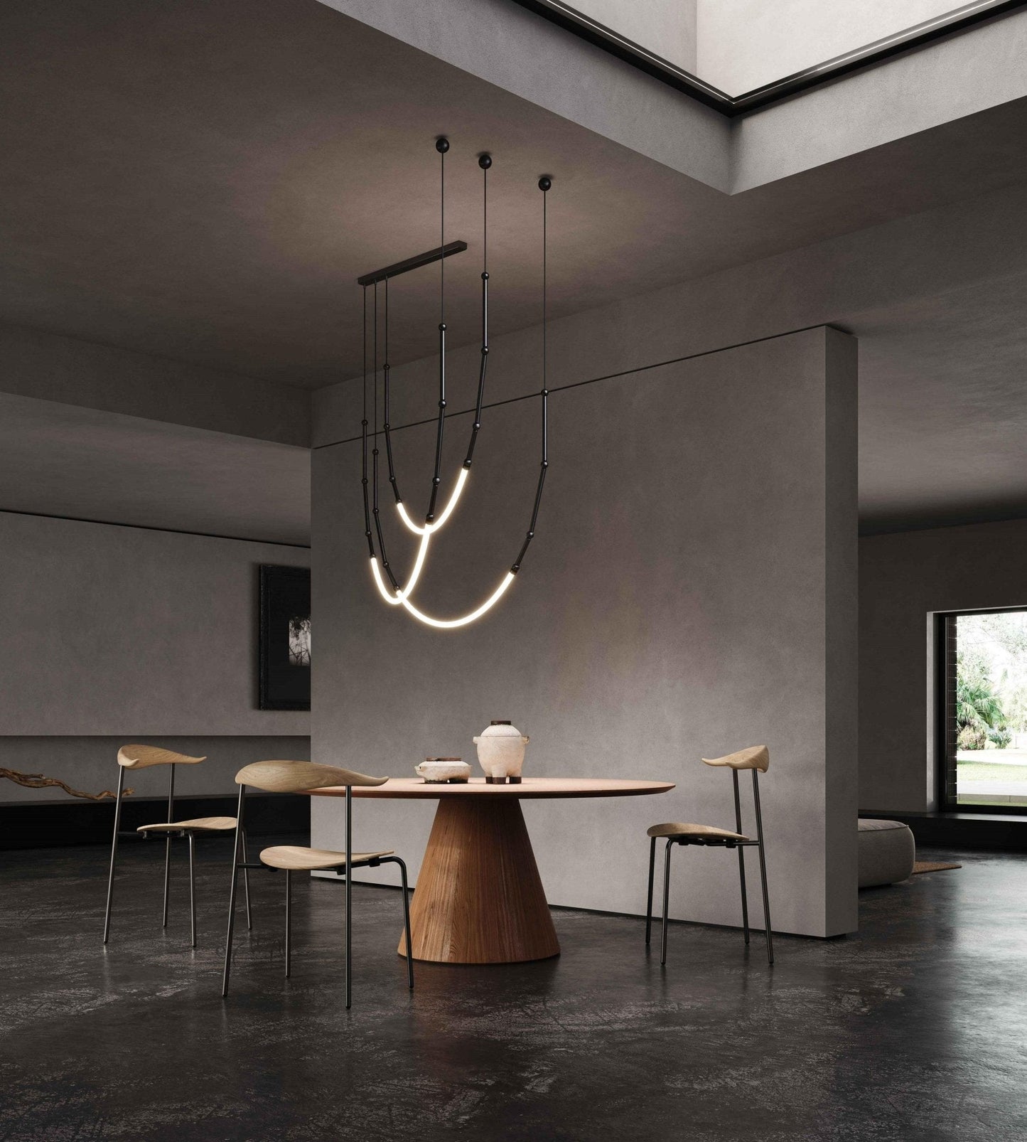 Leda Crystal Chandelier - Elegant Lighting with Dimmable Functionality