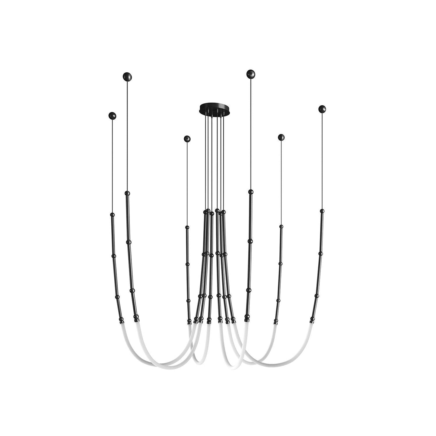 Leda Crystal Chandelier - Elegant Lighting with Dimmable Functionality