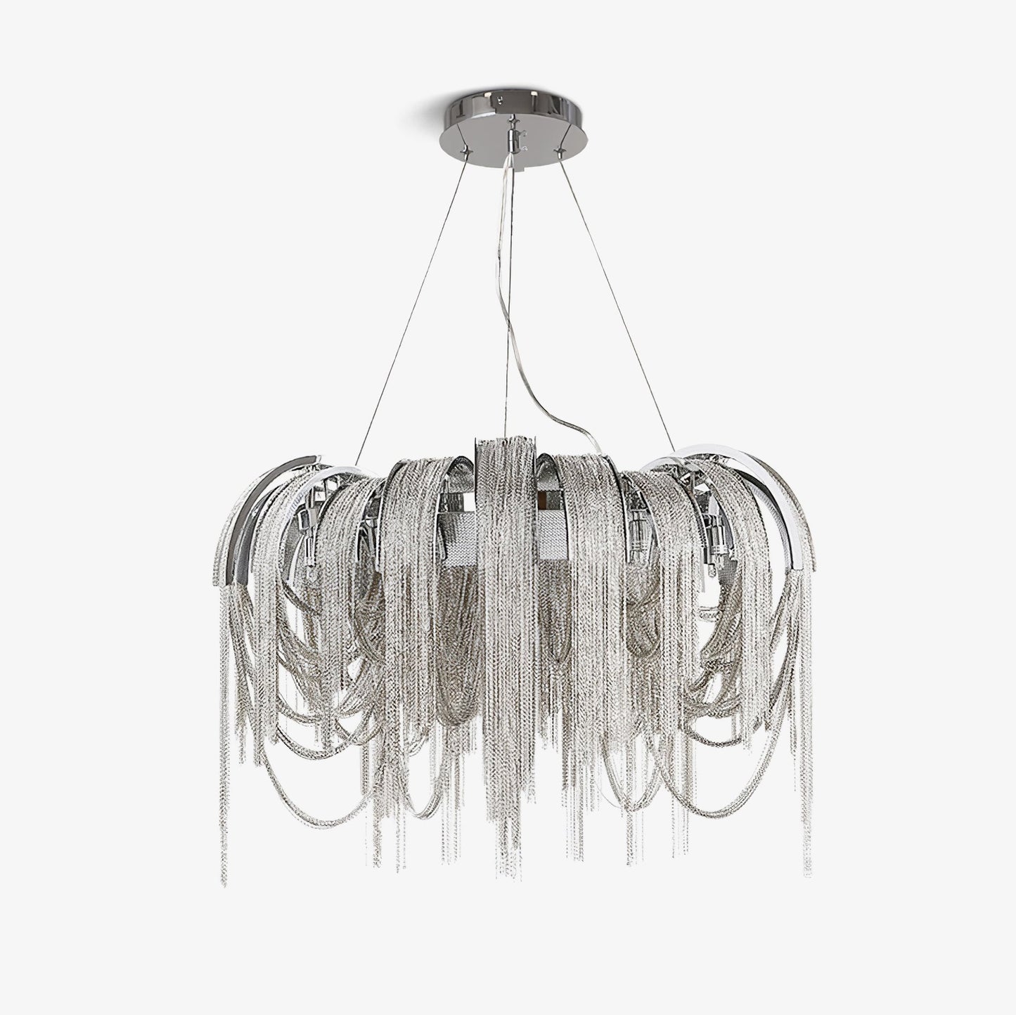 Elegant Length Chains Chandelier - Adjustable Height, Modern Design