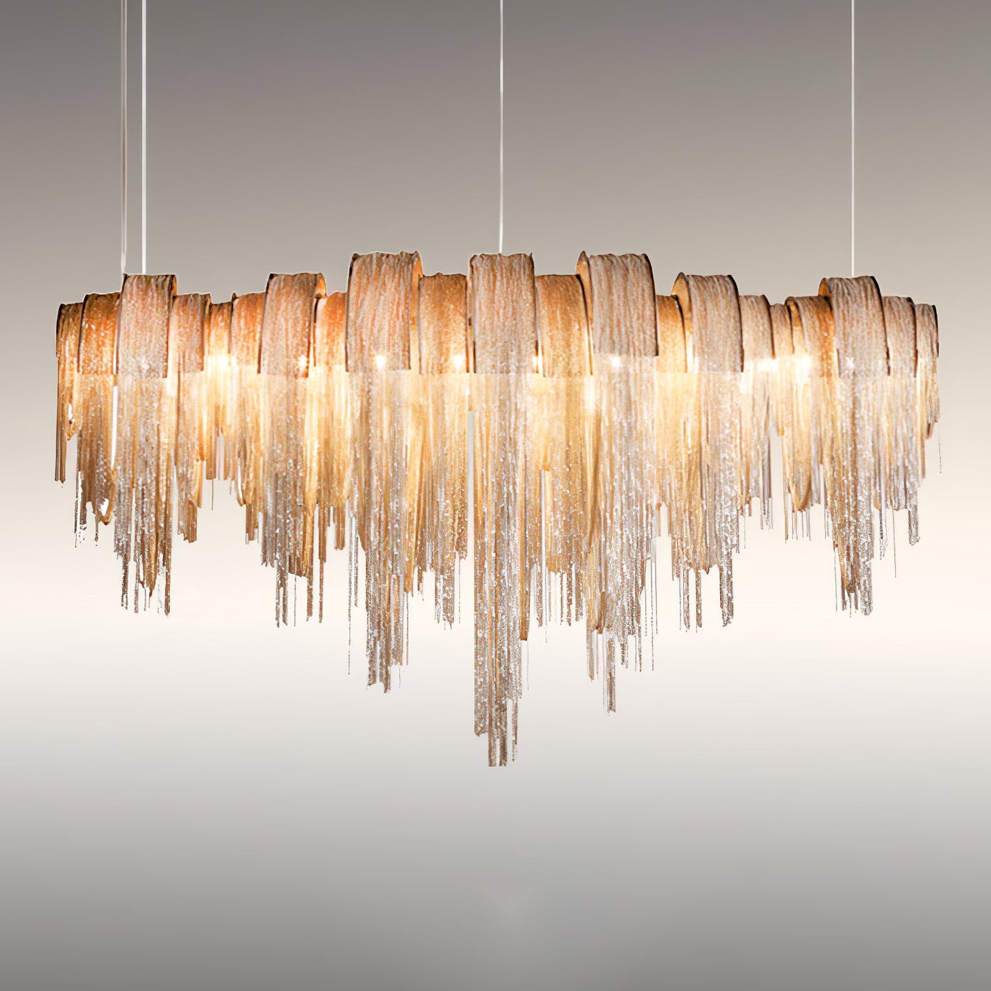 Elegant Length Chains Chandelier - Adjustable Height, Modern Design