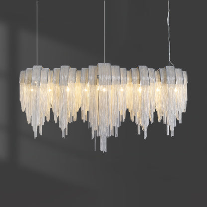 Elegant Length Chains Chandelier - Adjustable Height, Modern Design
