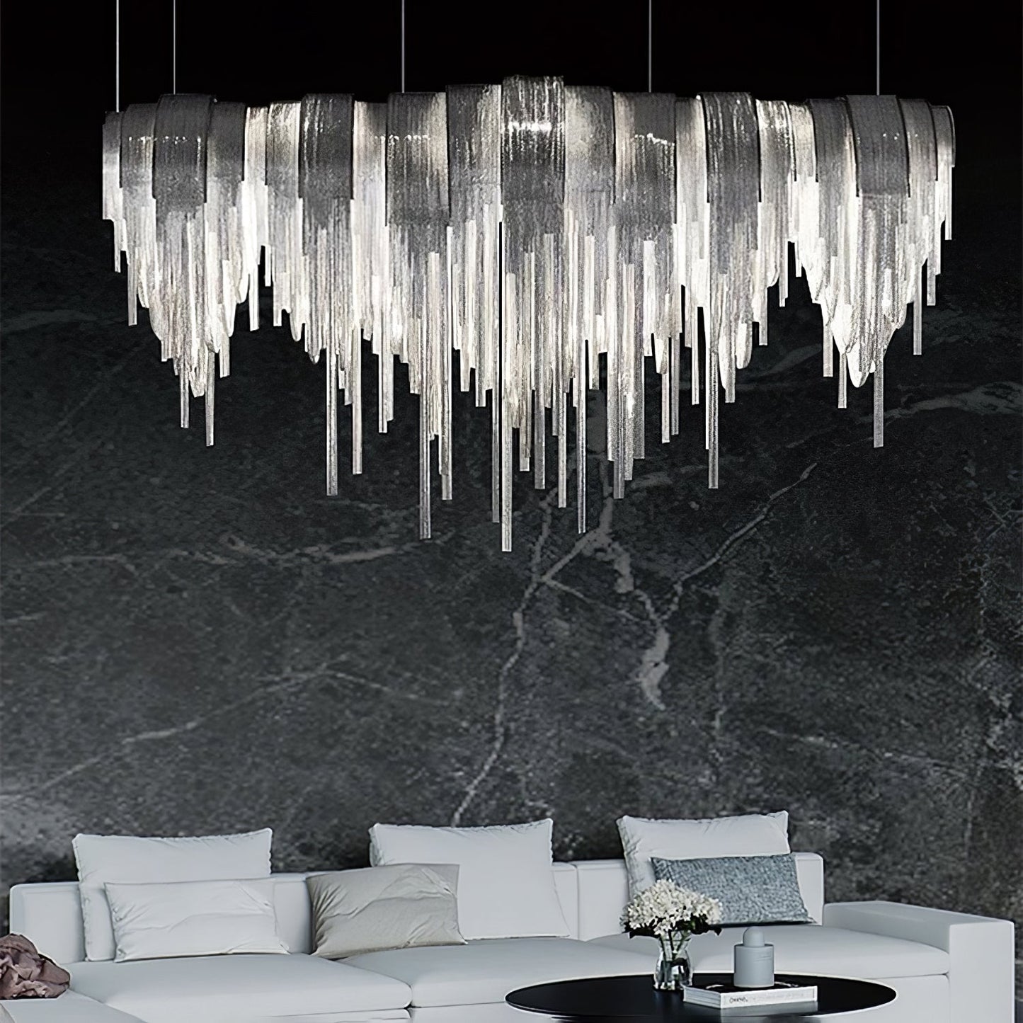 Elegant Length Chains Chandelier - Adjustable Height, Modern Design