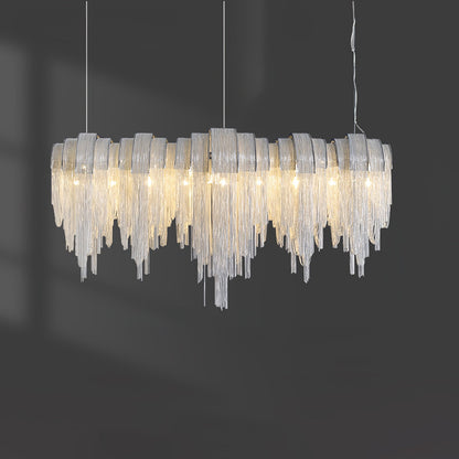 Elegant Length Chains Chandelier - Adjustable Height, Modern Design