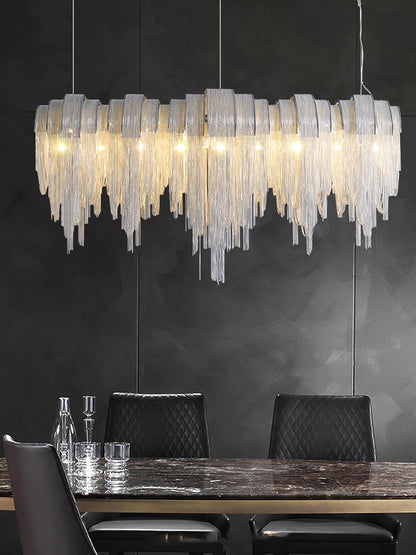 Elegant Length Chains Chandelier - Adjustable Height, Modern Design