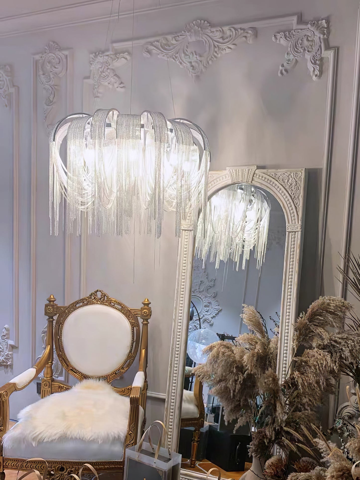 Elegant Length Chains Chandelier - Adjustable Height, Modern Design