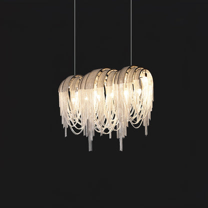Elegant Length Chains Chandelier - Adjustable Height, Modern Design