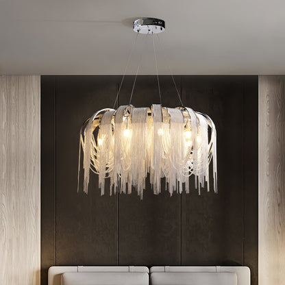 Elegant Length Chains Chandelier - Adjustable Height, Modern Design