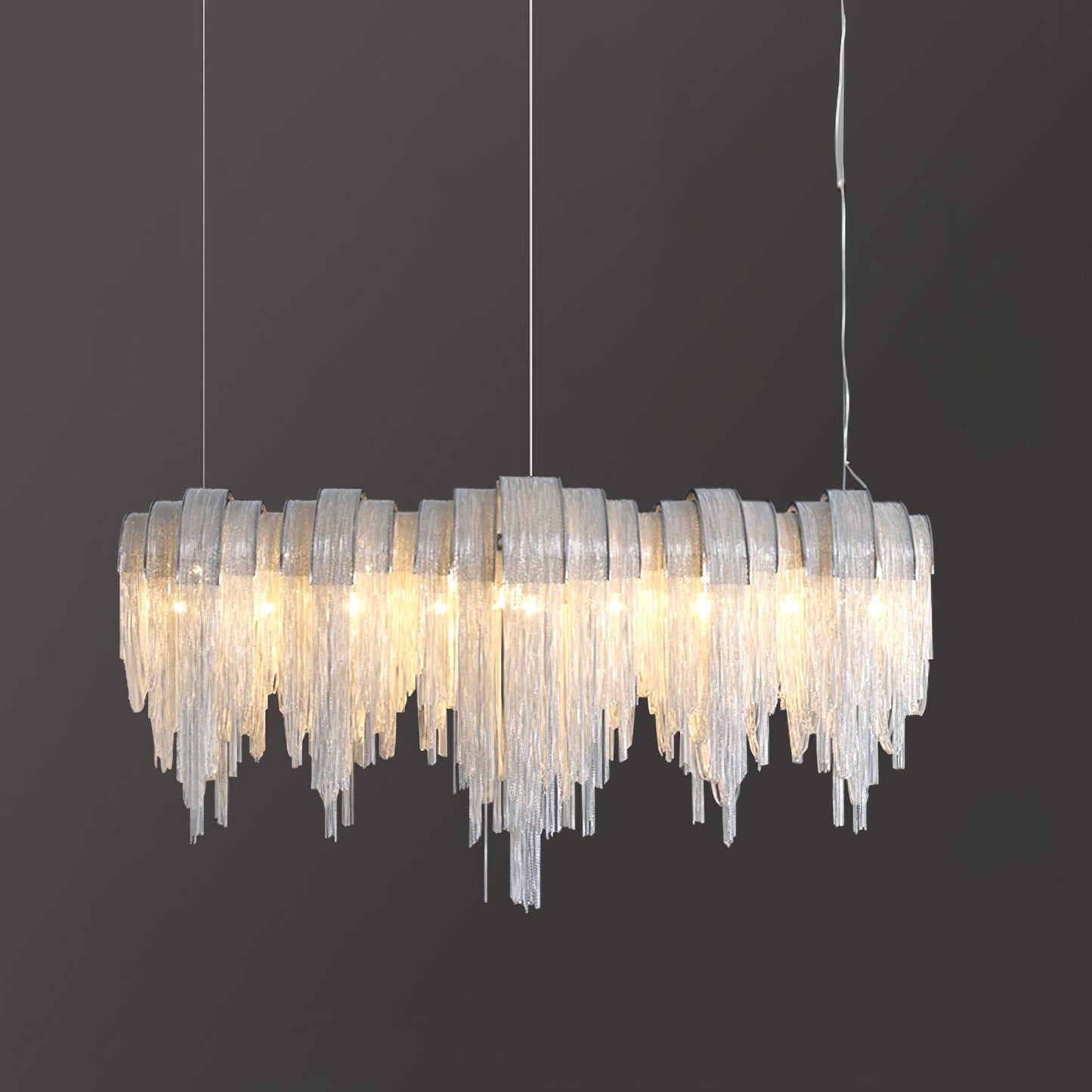 Elegant Length Chains Chandelier - Adjustable Height, Modern Design