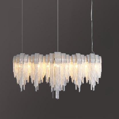 Elegant Length Chains Chandelier - Adjustable Height, Modern Design