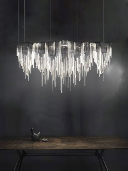 Elegant Length Chains Chandelier - Adjustable Height, Modern Design