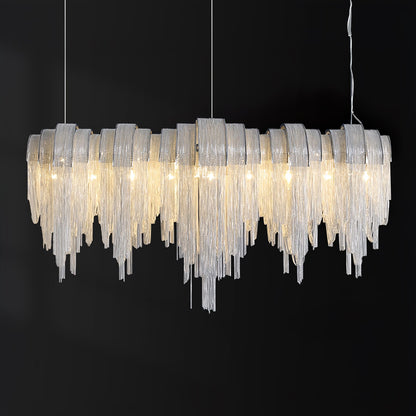 Elegant Length Chains Chandelier - Adjustable Height, Modern Design