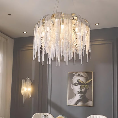 Elegant Length Chains Chandelier - Adjustable Height, Modern Design