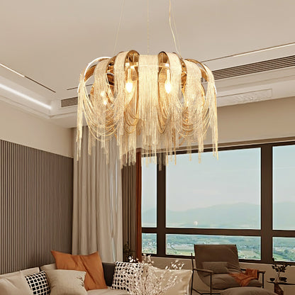 Elegant Length Chains Chandelier - Adjustable Height, Modern Design