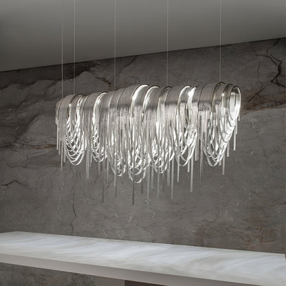Elegant Length Chains Chandelier - Adjustable Height, Modern Design