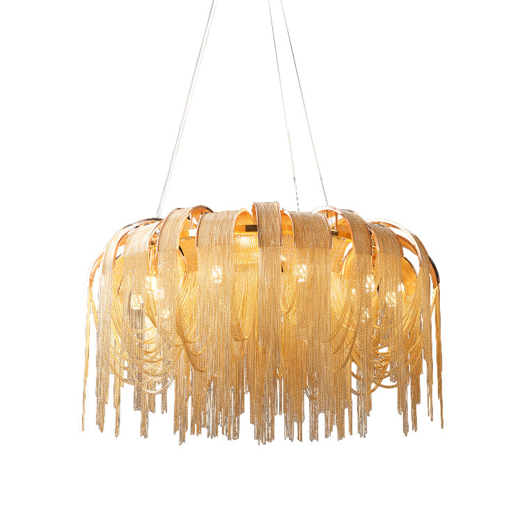 Elegant Length Chains Chandelier - Adjustable Height, Modern Design