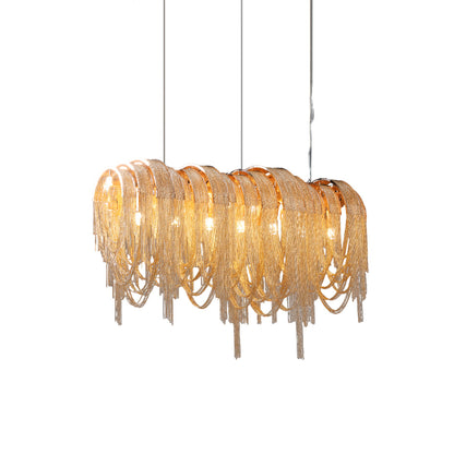 Elegant Length Chains Chandelier - Adjustable Height, Modern Design