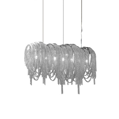 Elegant Length Chains Chandelier - Adjustable Height, Modern Design